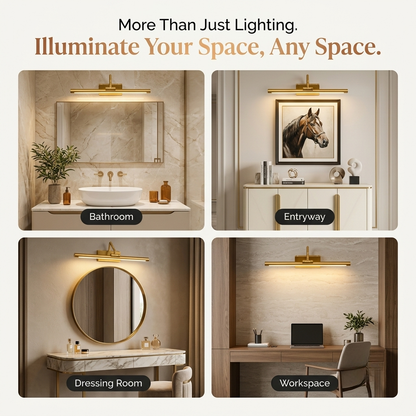 Linear Gold Wall Light