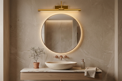 Linear Gold Wall Light