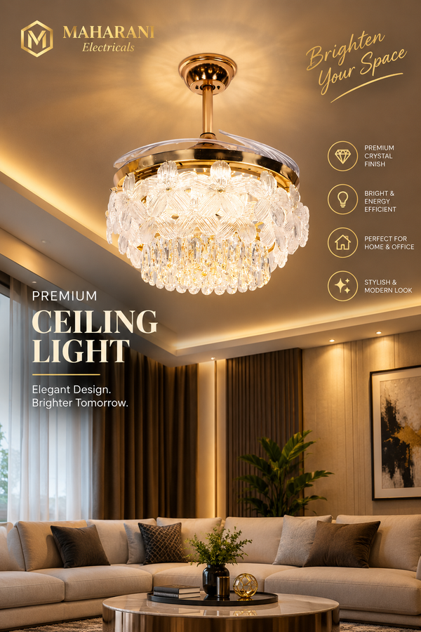 Premium Crystal Flower Chandelier