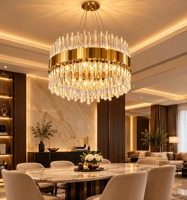 Luxury Crystal Gold Chandelier