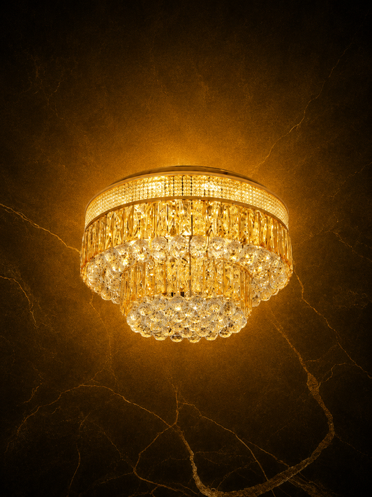 Imperia Crystal Flush Mount Royale