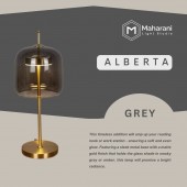 Alberta Table Lamp | Grey